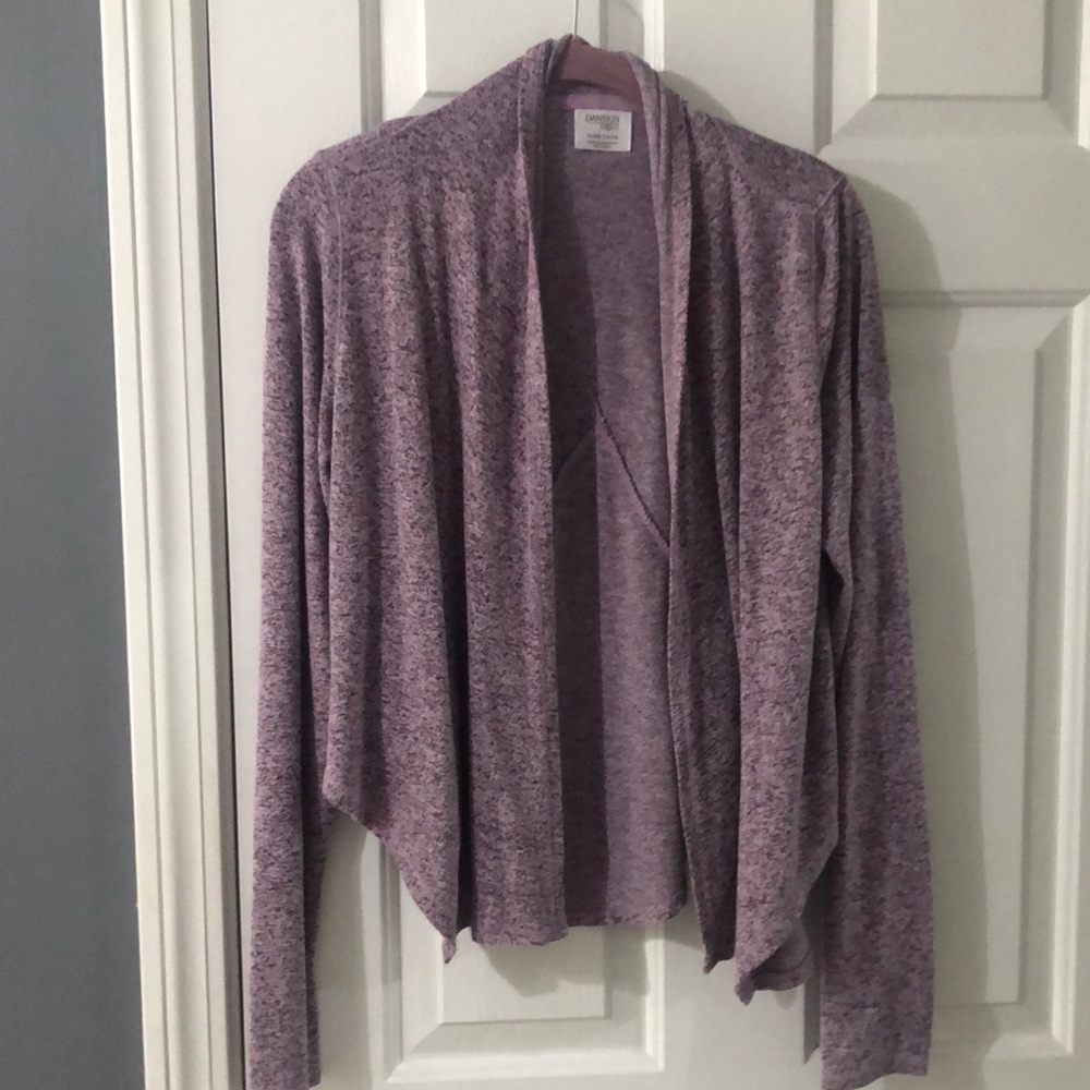 Youth XL 14-16 Girls Danskin Now Purple Cardigan